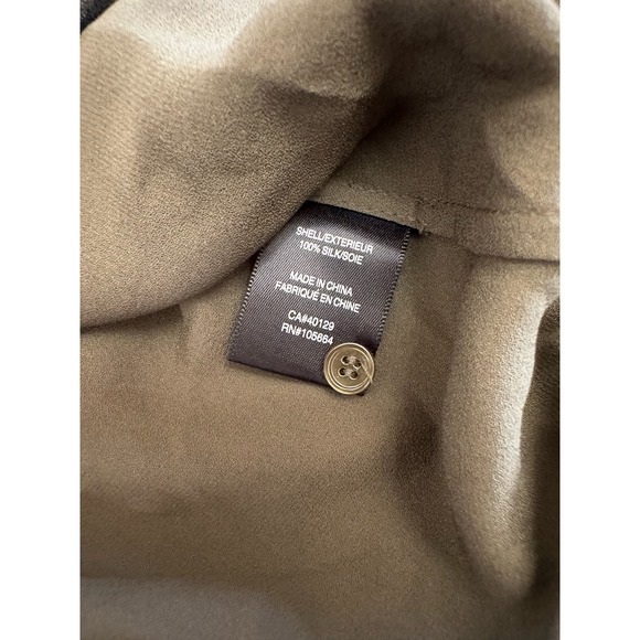 L.A.M.B. 100% Silk Tunic in Olive Green Size 0 - Picture 7 of 8